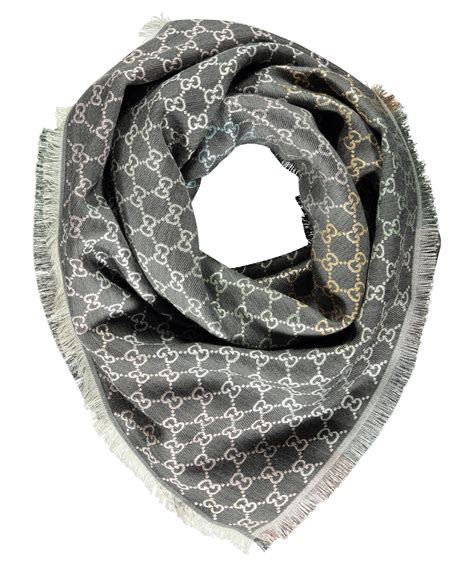 gucci tuch damen grau